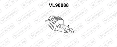 Silenciador posterior Volvo V70 II · Volvo XC70 I Cross Country