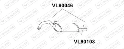 Tubo de escape Volvo 460 · Volvo 440