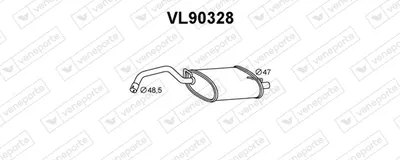Silenciador posterior Volvo 460 · Volvo 440