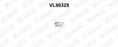 Tubo de escape VENEPORTE VL90329