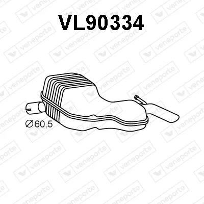 Silenciador posterior Volvo V70 II · Volvo S60 I · Volvo XC70 I Cross Country