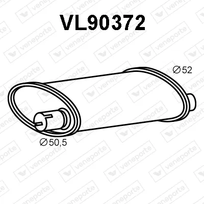 Silenciador posterior Volvo 760 · Volvo 760 Kombi
