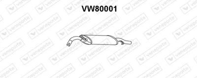Silenciador posterior Vw GOLF II