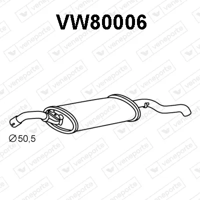 Silenciador posterior Vw GOLF II