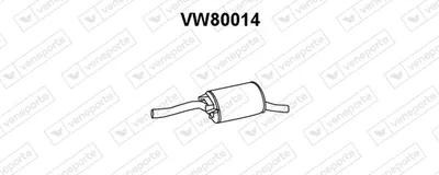 Silenciador posterior Vw GOLF II