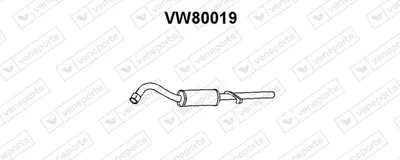 Silenciador posterior Vw PASSAT B1