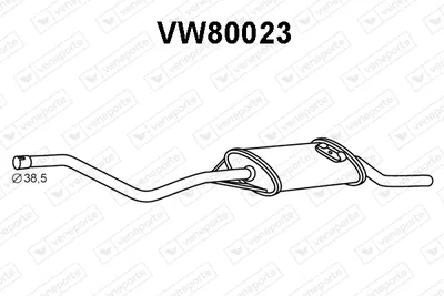Silenciador posterior Vw POLO CLASSIC