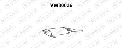 Silenciador posterior Vw SCIROCCO