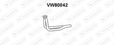 Tubo de escape Vw POLO II · Vw POLO Coupe · Vw POLO CLASSIC