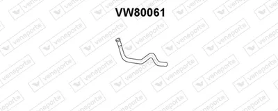 Tubo de escape Vw GOLF II