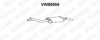 Silenciador posterior Vw GOLF II