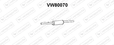 Presilenciador Vw JETTA I · Vw SCIROCCO · Vw GOLF I