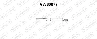 Presilenciador Vw JETTA I · Vw SCIROCCO · Vw GOLF I Cabriolet