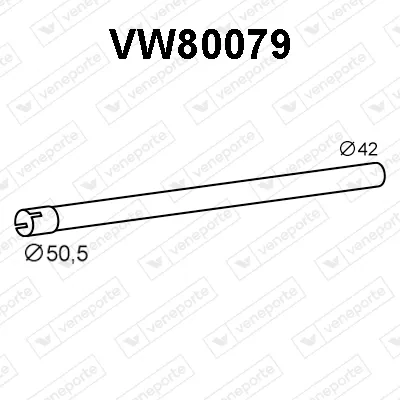 Tubo de escape Seat TOLEDO I · Vw PASSAT B3/B4 · Vw PASSAT B3/B4 Variant