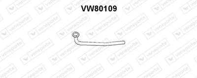 Tubo de escape Vw GOLF II · Vw JETTA II