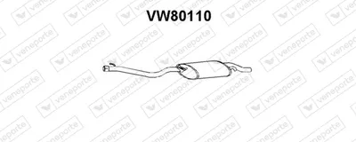 Silenciador posterior Vw GOLF II
