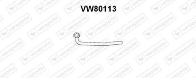 Tubo de escape Vw GOLF II · Vw JETTA II