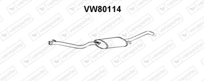 Silenciador posterior Vw JETTA II