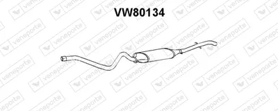 Silenciador posterior Vw JETTA I