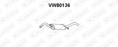 Silenciador posterior Vw JETTA II