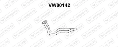 Tubo de escape VENEPORTE VW80142