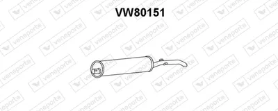 Silenciador posterior Vw JETTA I