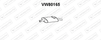 Silenciador posterior Vw SANTANA · Vw PASSAT B2 · Vw PASSAT B3/B4