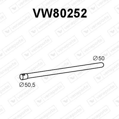 Tubo de escape Vw PASSAT B3/B4 · Vw PASSAT B3/B4 Variant · Vw GOLF III Cabriolet