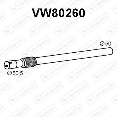 Tubo de escape Vw GOLF III · Vw GOLF III Variant · Vw VENTO
