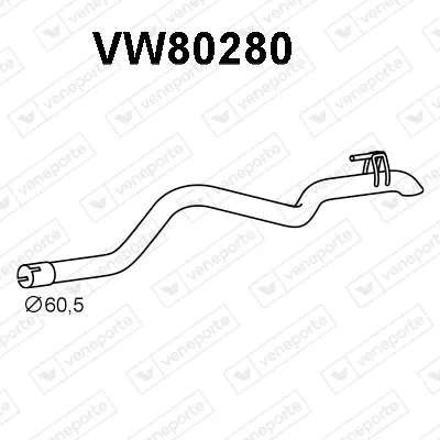 Tubo de escape Vw LT 28-35 II Bus · Vw LT 28-46 II Van · Vw LT 28-46 II Platform/Chassis