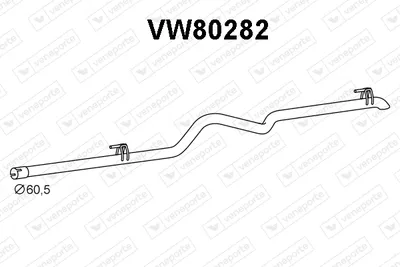 Tubo de escape Vw LT 28-35 II Bus · Vw LT 28-46 II Van · Vw LT 28-46 II Platform/Chassis