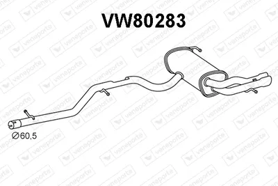 Silenciador posterior Vw TIGUAN