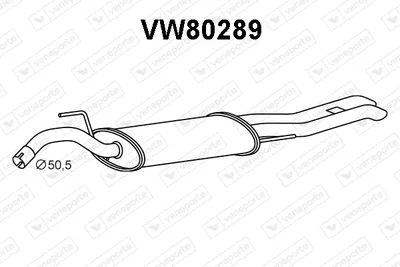 Silenciador posterior Vw PASSAT B3/B4 · Vw PASSAT B3/B4 Variant