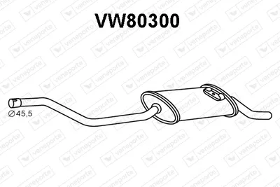Silenciador posterior Vw POLO II · Vw POLO Coupe