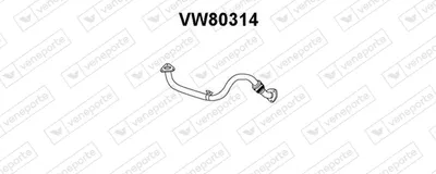 Tubo de escape VENEPORTE VW80314