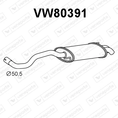 Silenciador posterior Vw POLO III · Vw POLO · Vw POLO IV