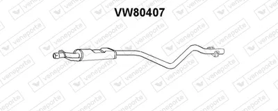 Presilenciador Vw JETTA I · Vw SCIROCCO · Vw GOLF I Cabriolet
