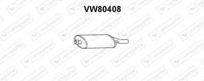 Silenciador posterior Vw GOLF I Cabriolet · Vw GOLF I · Vw GOLF II
