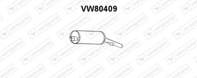 Silenciador posterior Vw SCIROCCO · Vw GOLF I Cabriolet · Vw GOLF I