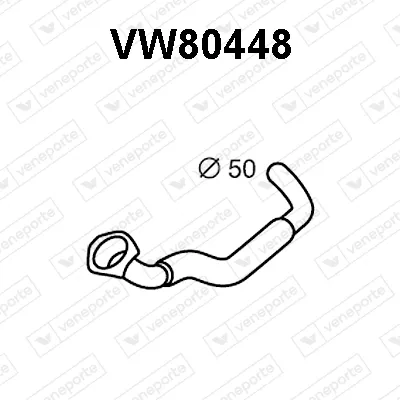 Tubo de escape Vw TRANSPORTER T4 Bus · Vw TRANSPORTER T4 Van · Vw TRANSPORTER T4 Platform/Chassis (70E, 70L, 70M, 7DE, 7DL, 7D