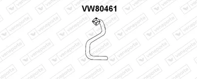 Tubo de escape Vw TRANSPORTER T3 Bus
