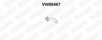 Tubo de escape Vw TRANSPORTER T3 Van · Vw TRANSPORTER T3 Platform/Chassis · Vw TRANSPORTER T3 Bus