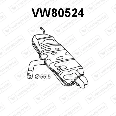 Silenciador posterior Vw TOURAN · Vw TOURAN VAN