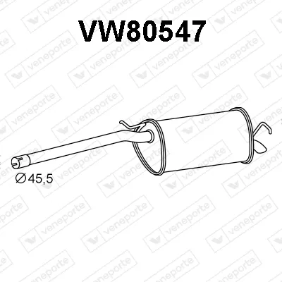 Silenciador posterior Vw CADDY III Box Body/MPV · Vw CADDY III MPV