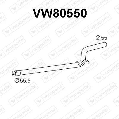 Tubo de escape Vw CADDY III Box Body/MPV · Vw CADDY III MPV · Vw CADDY IV MPV