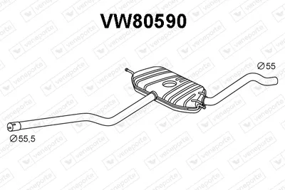silenciador del medio Vw PASSAT B5 · Vw PASSAT B5 Variant · Vw PASSAT B5.5