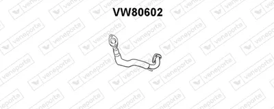 Tubo de escape Vw TRANSPORTER T4 Bus · Vw TRANSPORTER T4 Van · Vw TRANSPORTER T4 Platform/Chassis (70E, 70L, 70M, 7DE, 7DL, 7D