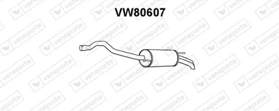 Silenciador posterior Vw TRANSPORTER T4 Bus · Vw TRANSPORTER T4 Van · Vw TRANSPORTER T4 Platform/Chassis (70E, 70L, 70M, 7DE, 7DL, 7D