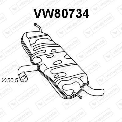 Silenciador posterior Vw GOLF PLUS V · Vw GOLF VI