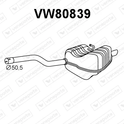 Silenciador posterior Vw GOLF VI Variant